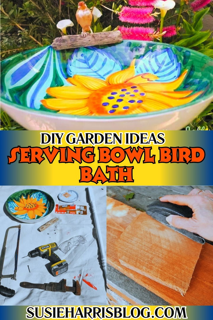 Serving Bowl Bird Bath