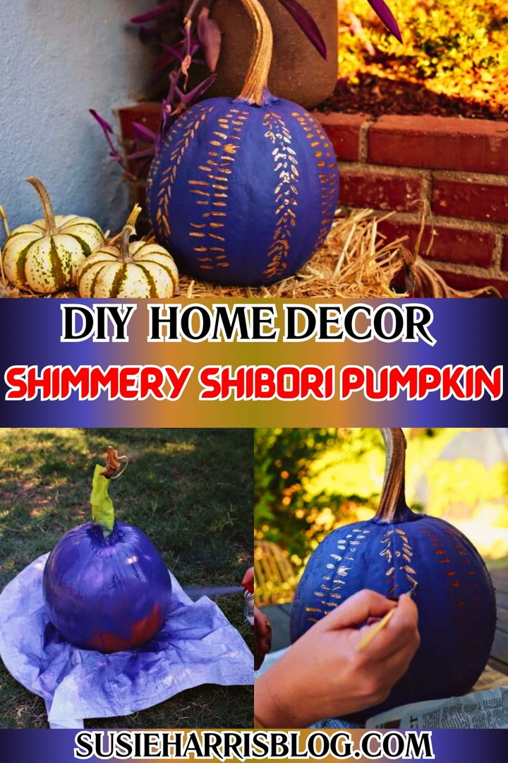 Shimmery Shibori Pumpkins