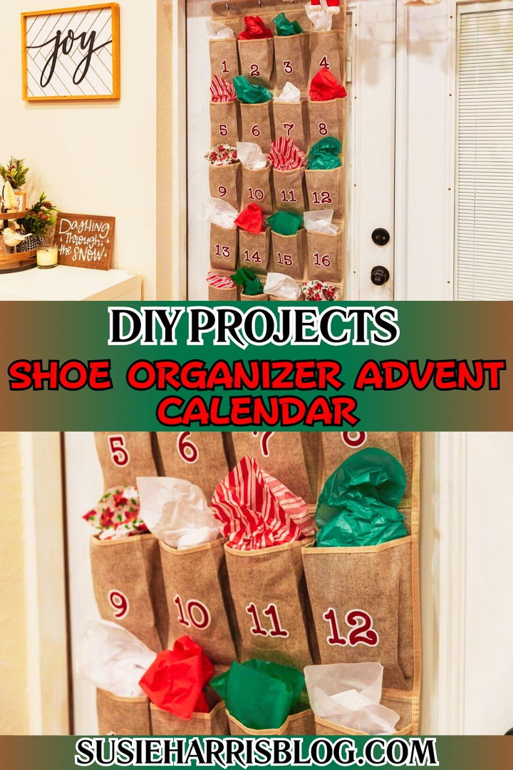 Shoe Organizer Advent Calendar