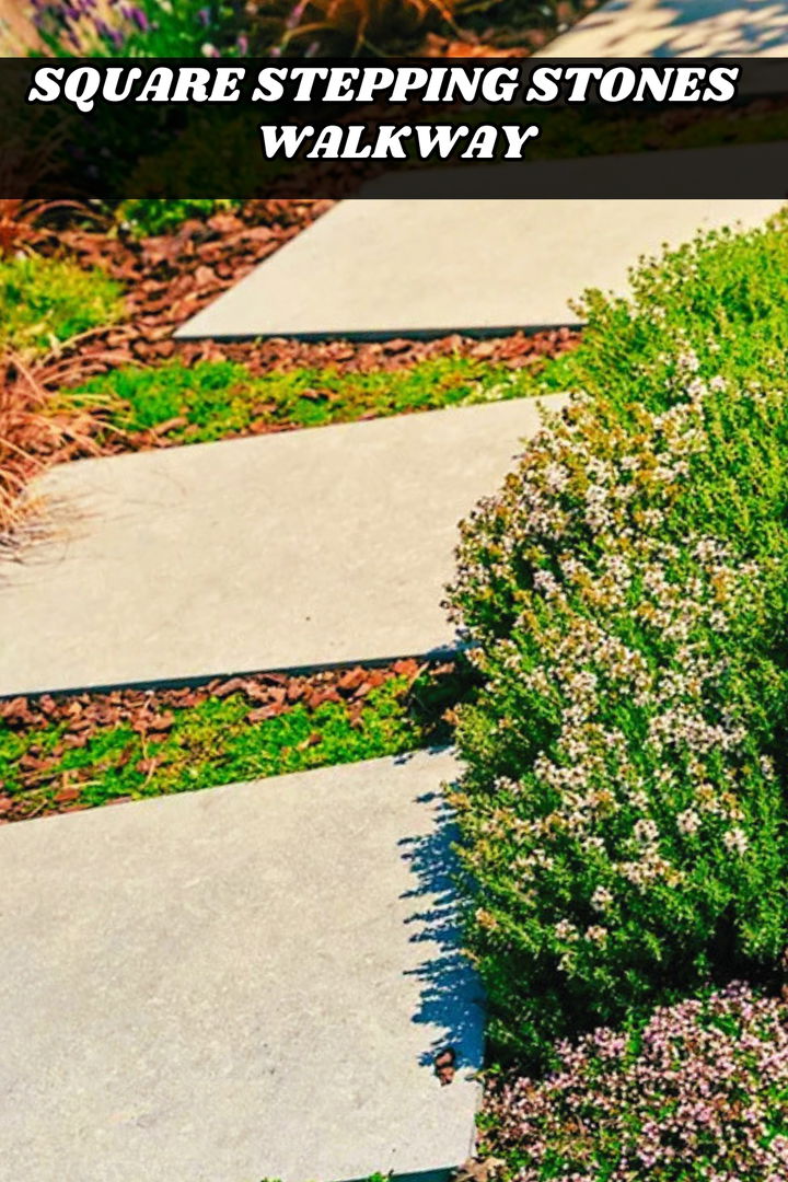 Square Stepping Stones Walkway