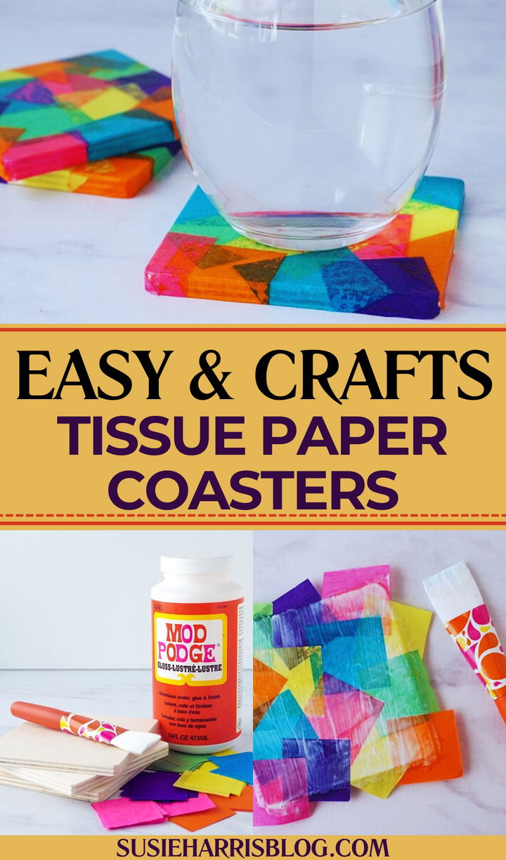 Tissue Paper Coasters