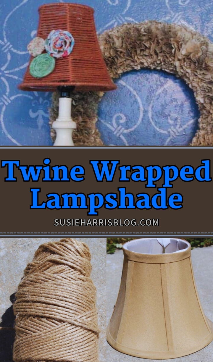 Twine Wrapped Lampshade