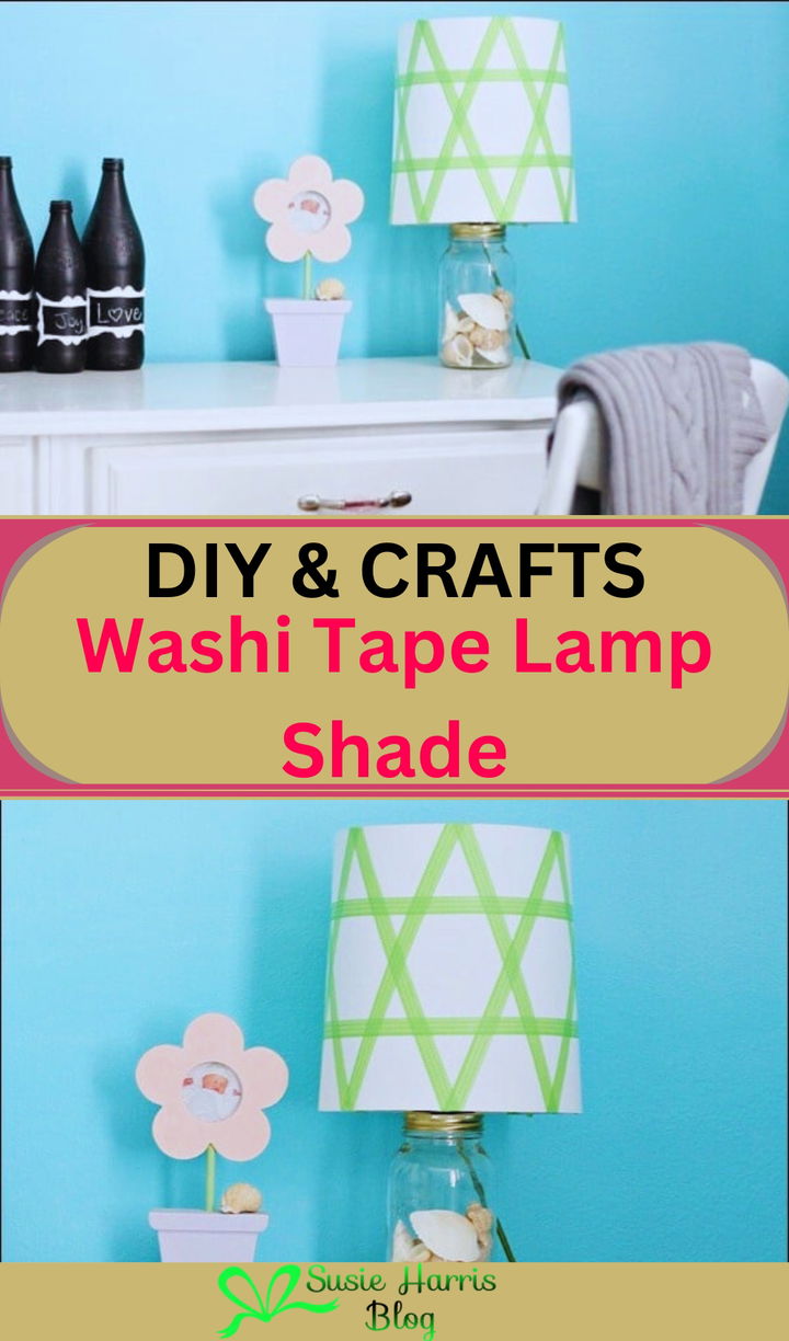 Washi Tape Lamp Shade