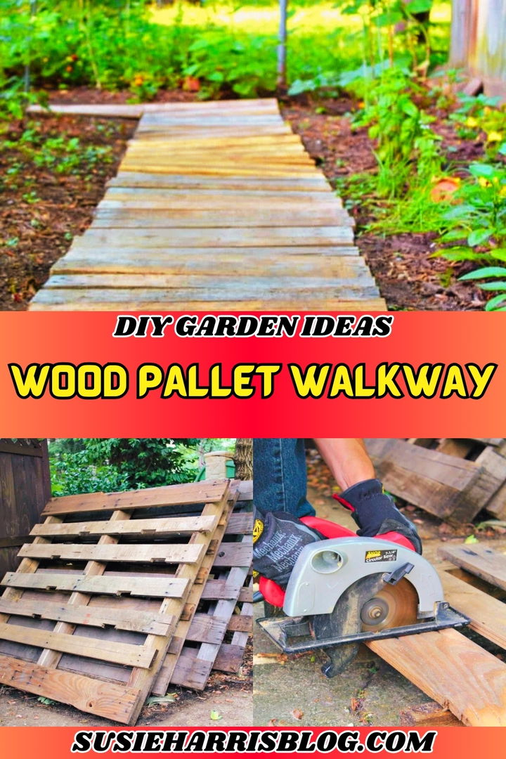 Wood Pallet Walkway