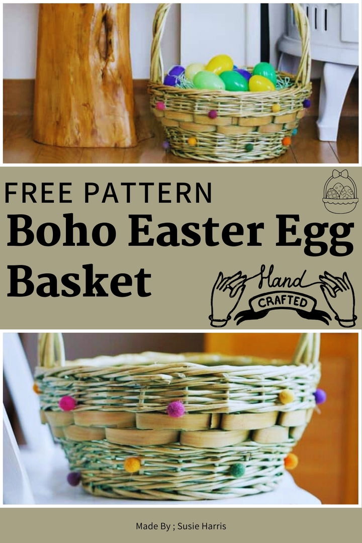 Boho Easter Egg Basket