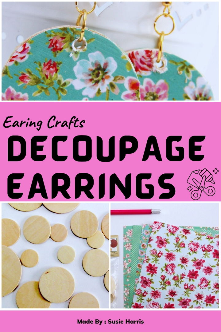 Decoupage Earrings