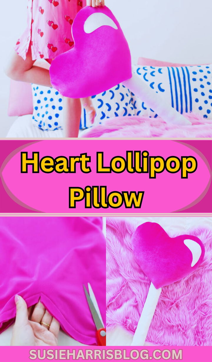 Heart Lollipop Pillow