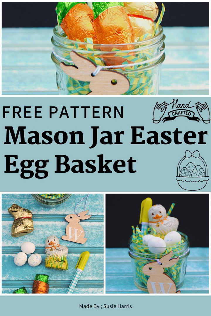 Mason Jar Easter Egg Basket