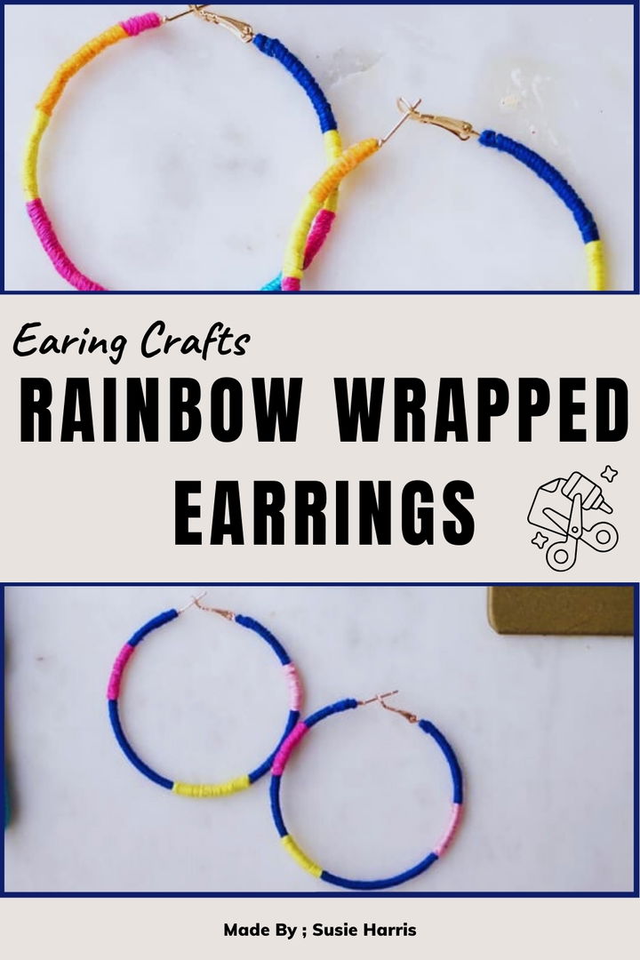 Rainbow Wrapped Earrings