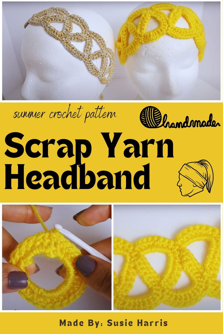 Scrap Yarn Headband