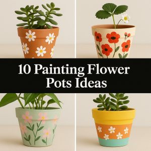 10 Painting Flowers Pots Ideas