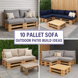 10 Pallet Sofa Outdoor Patio Build Ideas