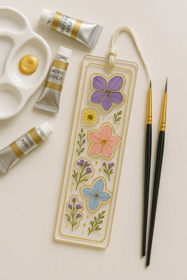 Bookmark with Painted Border