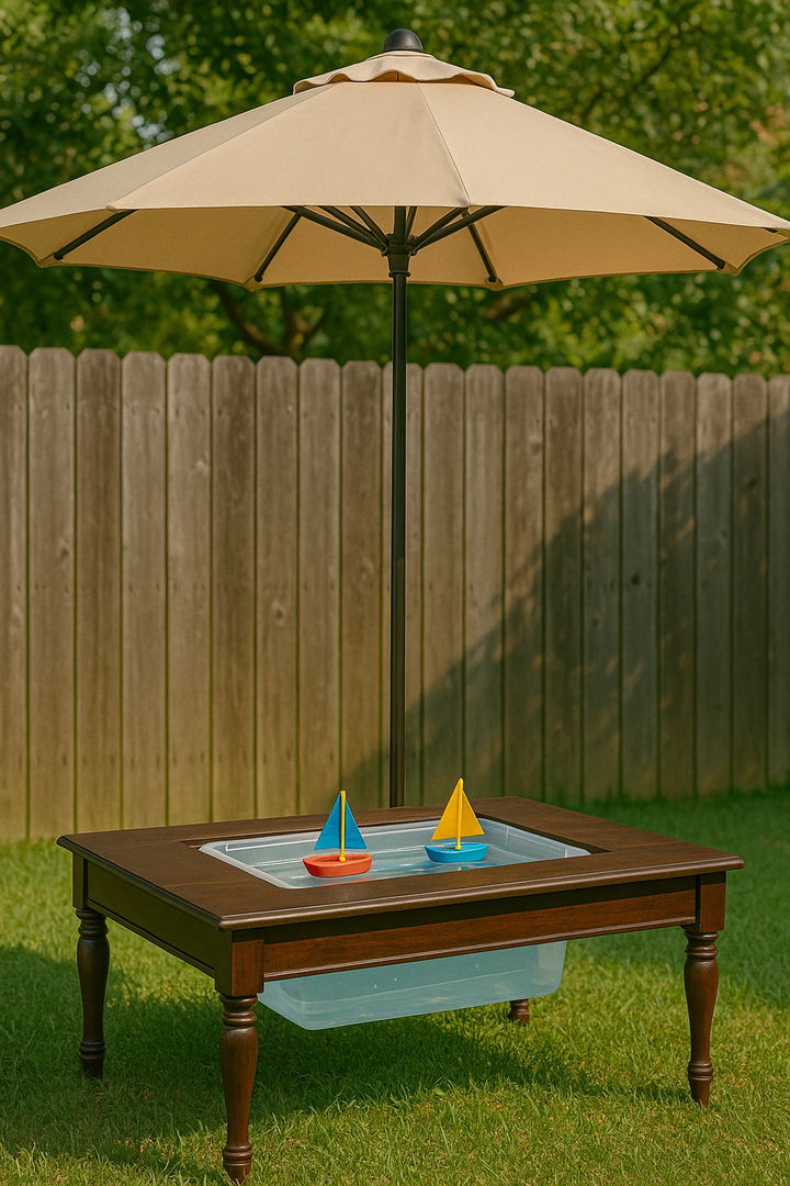 Coffee Table Water Play Station