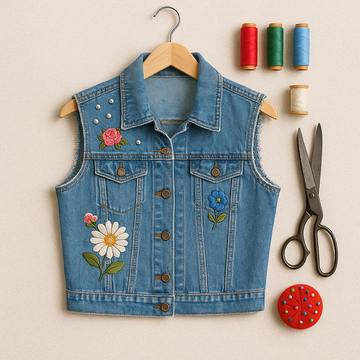 Denim Pocket Vest