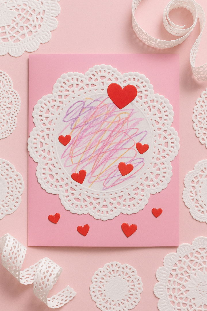 Doily Heart Card