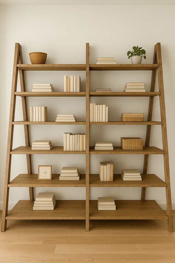 Double Ladder Shelf
