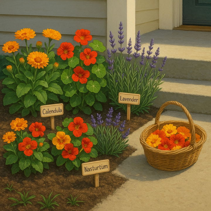 Edible Flower Bed