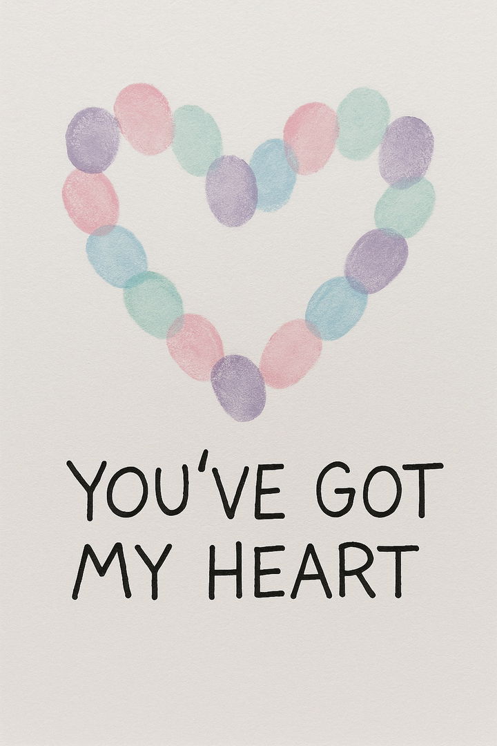 Fingerprint Heart Art