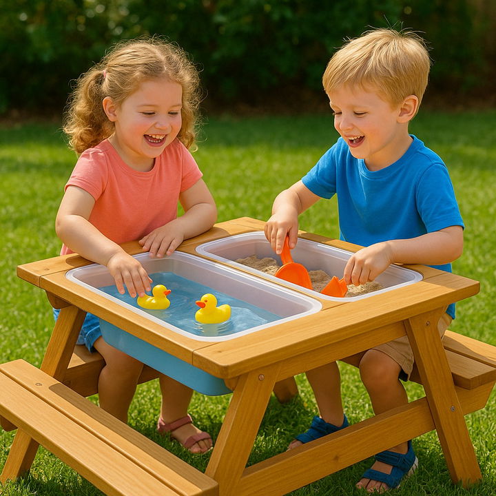 Folding Picnic Table Water Play