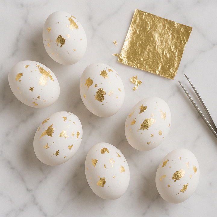 Gold Leaf Eggs