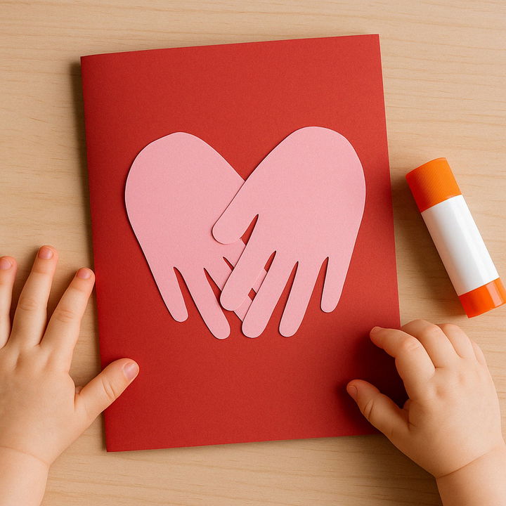 Handprint Heart Card