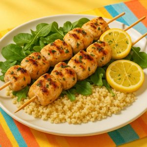 Lemon Herb Chicken Kebabs