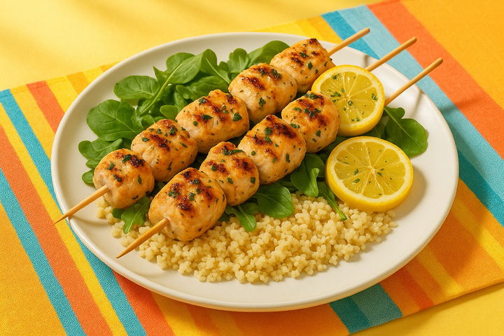 Lemon Herb Chicken Kebabs