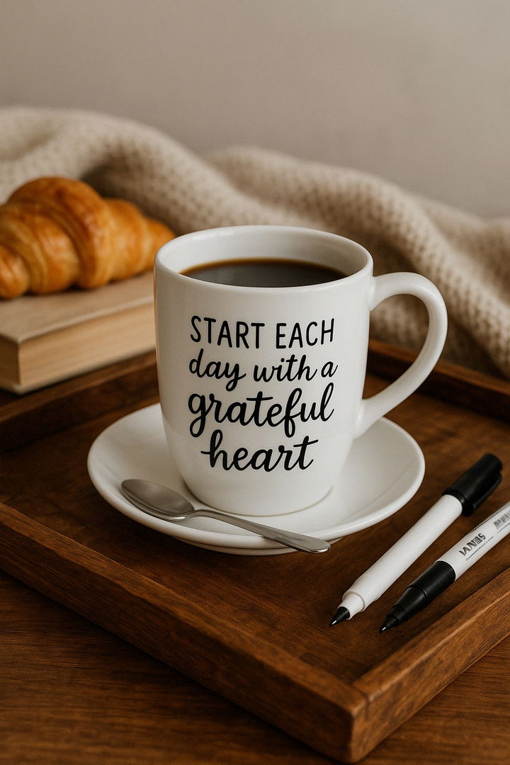 Painted Quote Mug