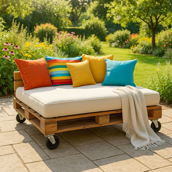 Pallet Daybed with Wheels