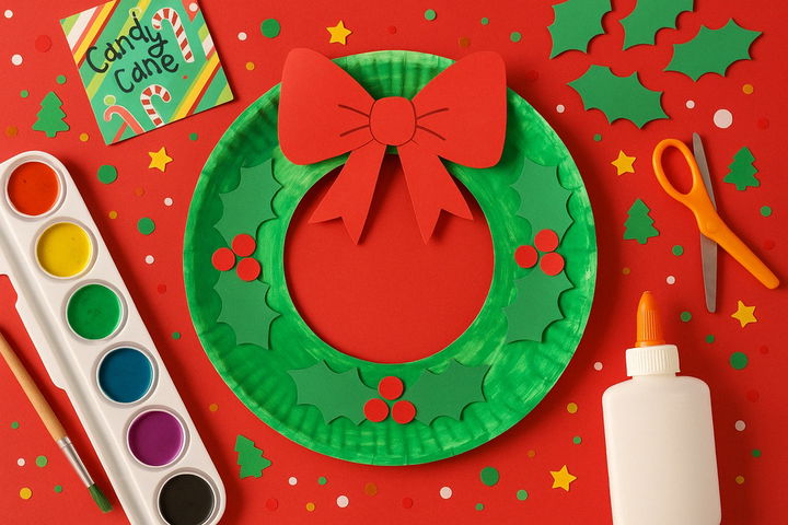 Paper Plate Wreath