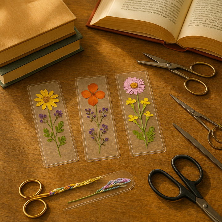 Pressed Flower Bookmarks