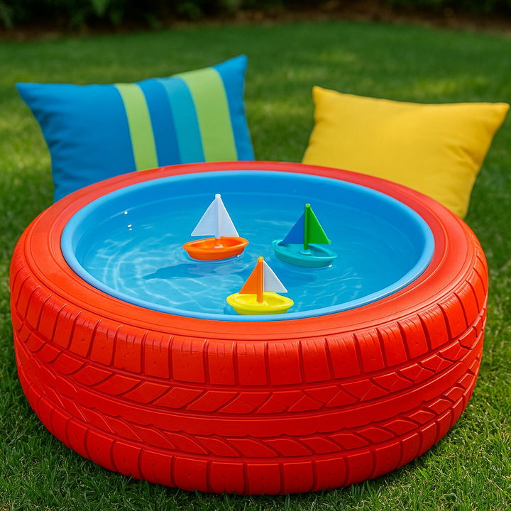 Recycled Tire Water Table