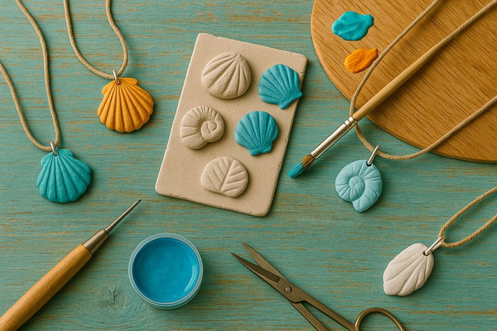 Shell or Clay Necklaces