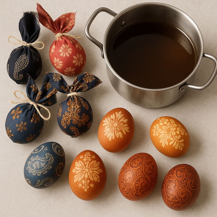 Silk Tie Dyed Eggs