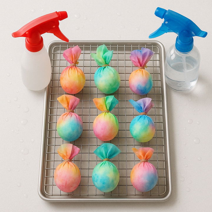 Tie Dye Eggs with Coffee Filters