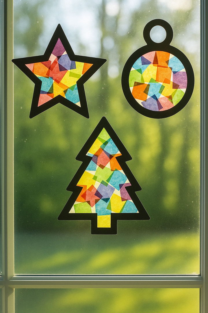 Tissue Paper Stained Glass