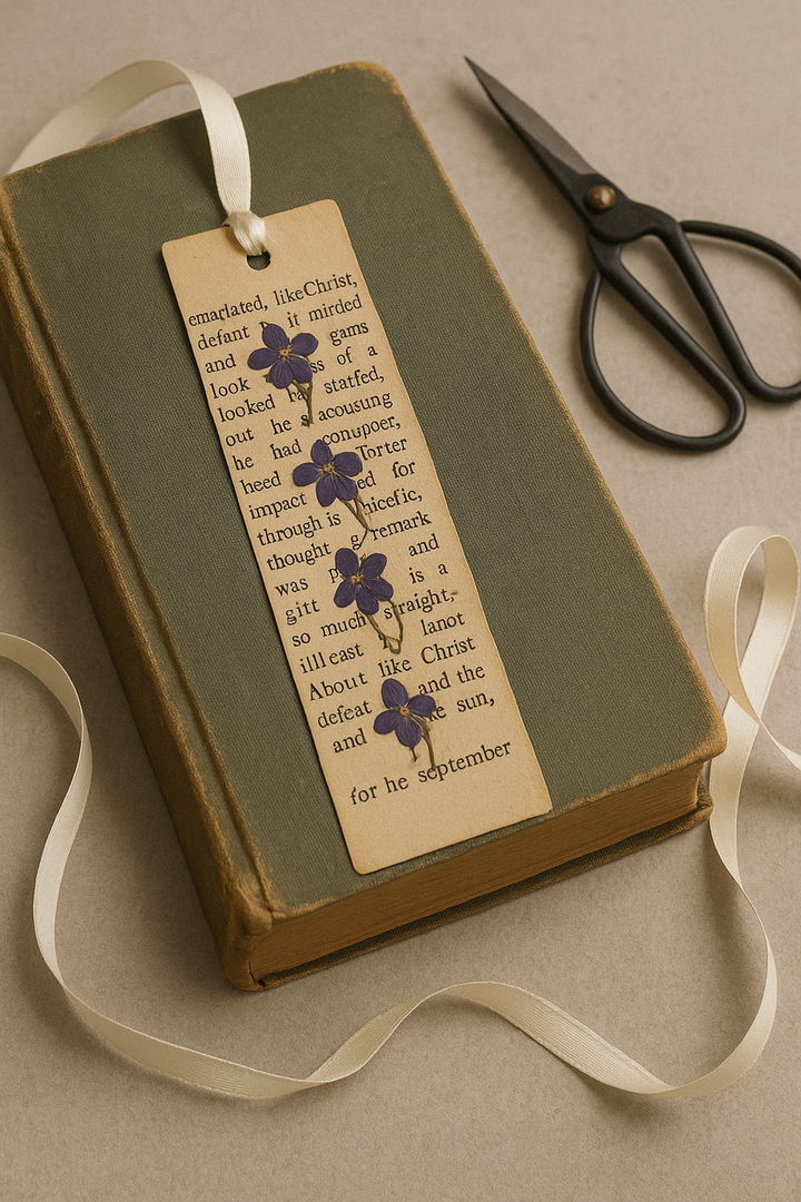 Vintage Book Page Flower Combo