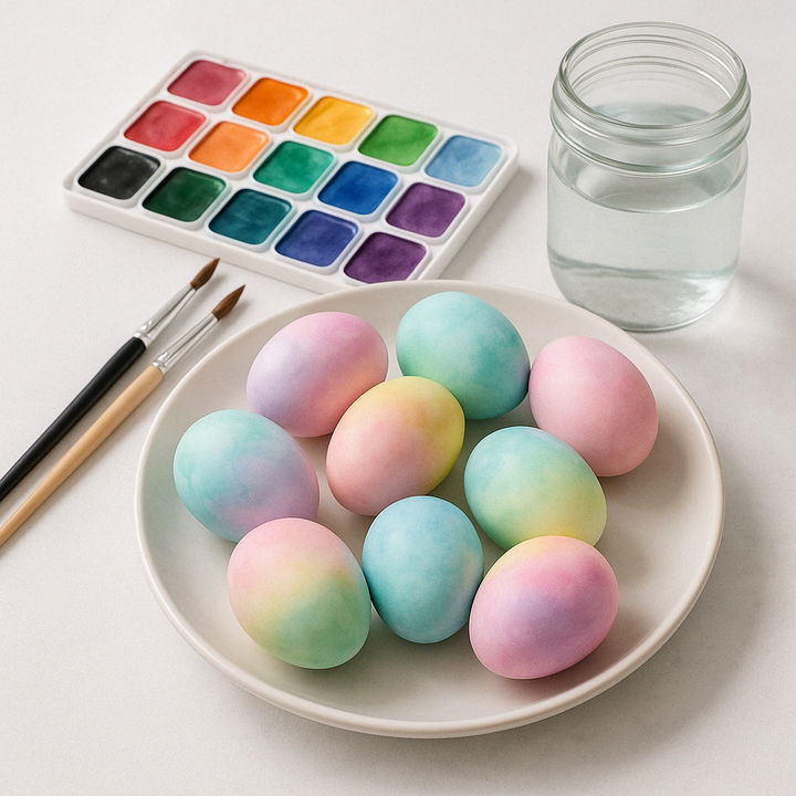 Watercolor Eggs