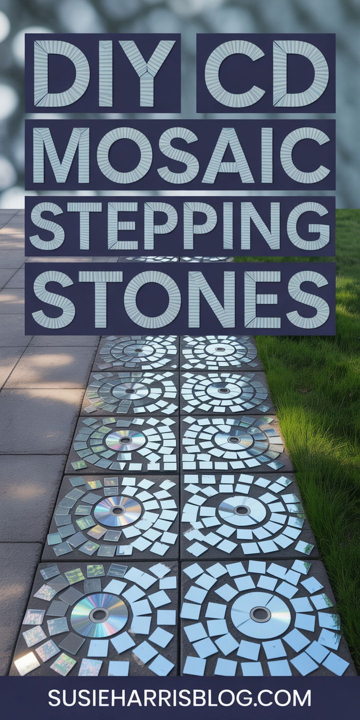 CD Mosaic Stepping Stones