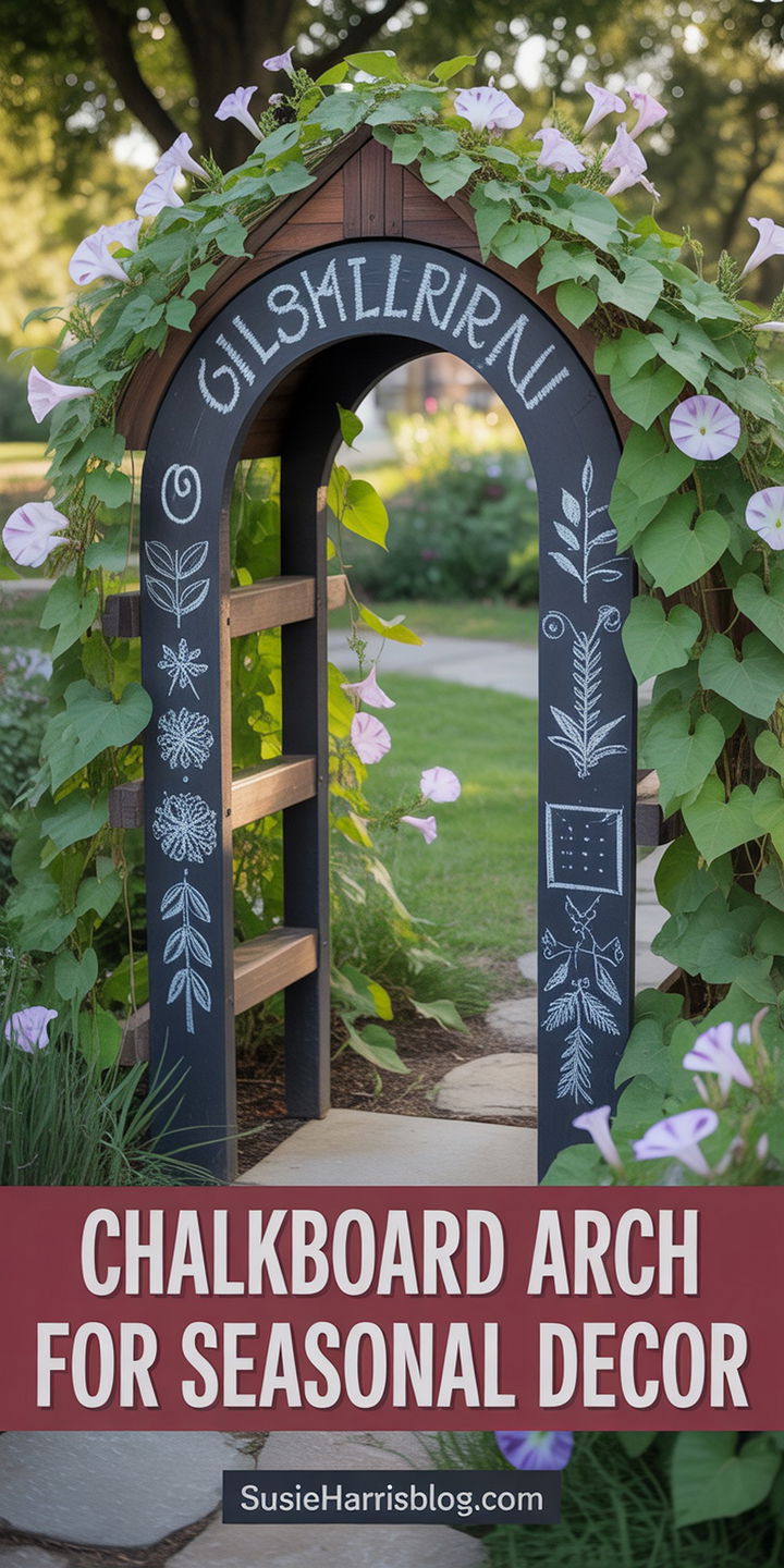 Chalkboard Arch For Seasonal Decor
