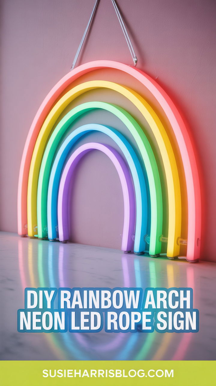 DIY Rainbow Arch Neon LED Rope Sign