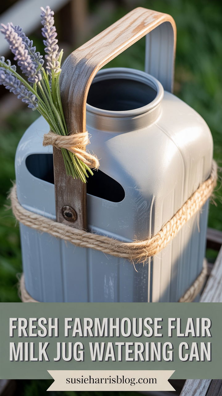 Fresh Farmhouse Flair Milk Jug Watering Can