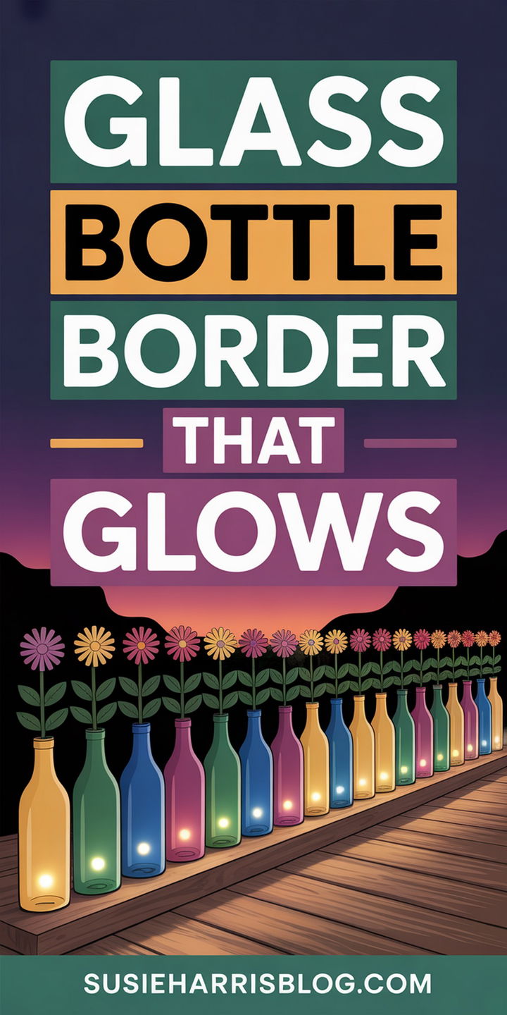 Glass Bottle Garden Edging