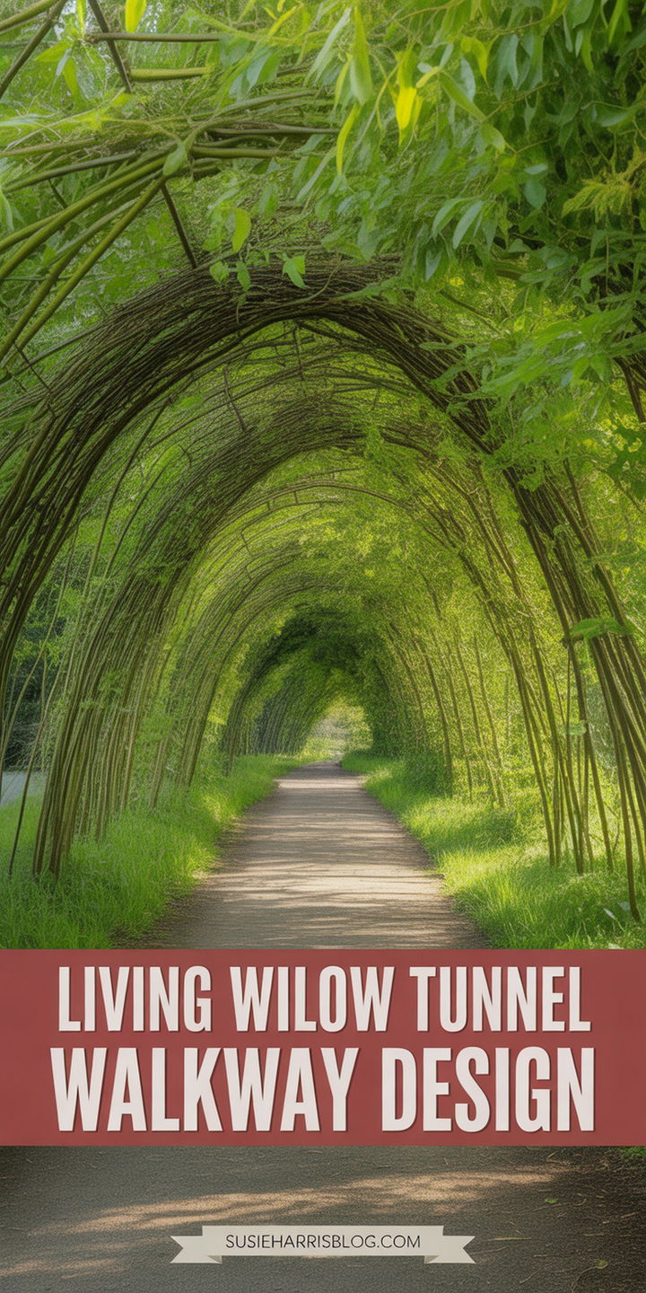 Living Willow Tunnel Walkway Design