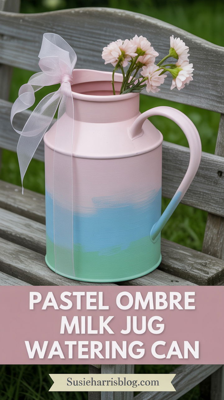 Pastel Ombre Milk Jug Watering Can