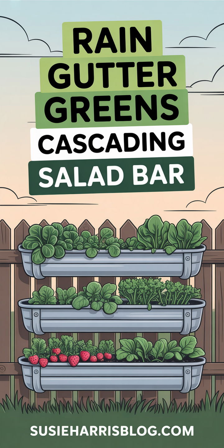 Rain Gutter Salad Station