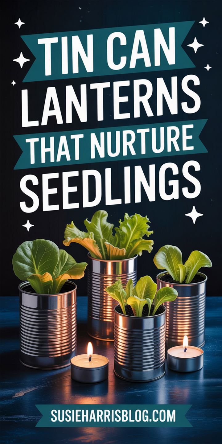 Tin Can Lantern Seedling Pots