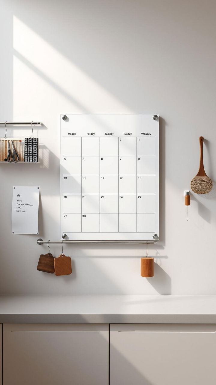 Chalkboard or Whiteboard Calendar
