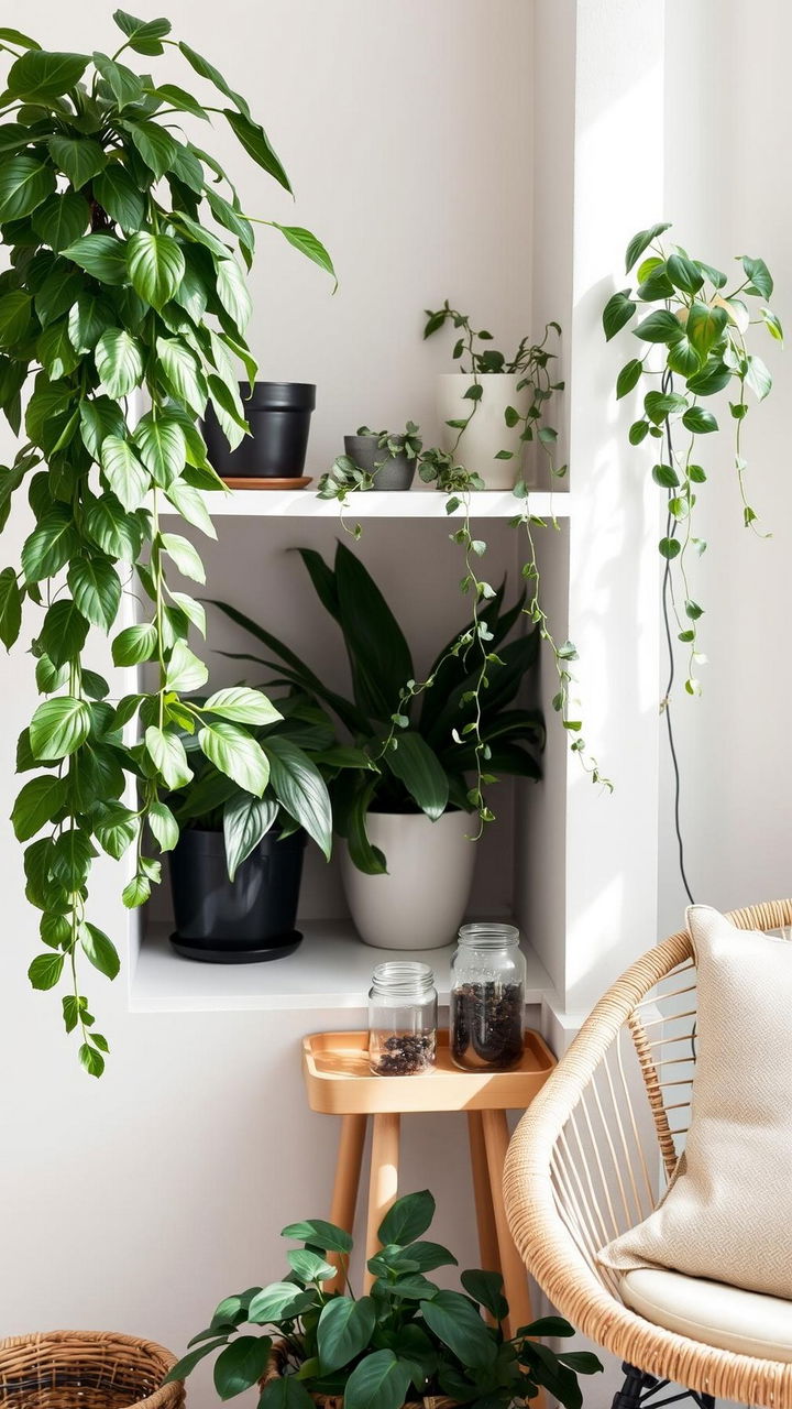 Indoor Plant Corner Propagation Station